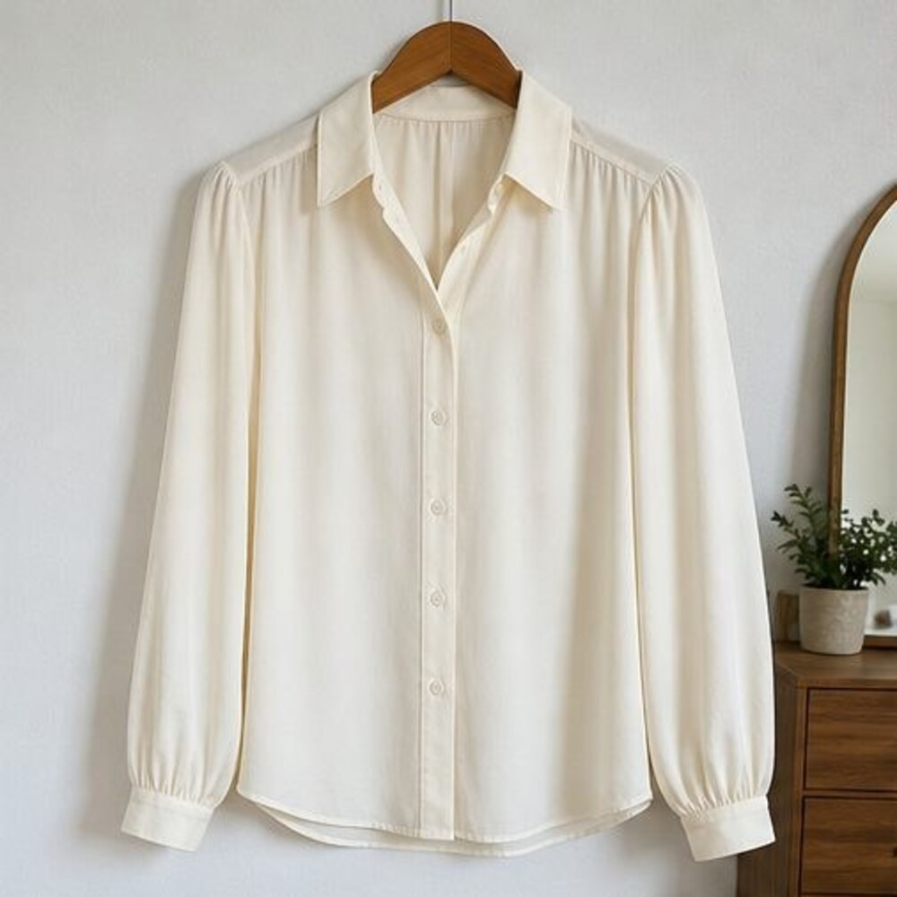 White Peplum Top